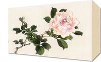 Obraz 30x20cm Pink Rose 2, Kōno Bairei Japoński Vintage do Salonu