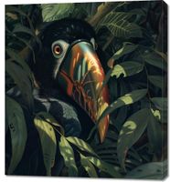 Obraz 90x100cm Skryty Tukan