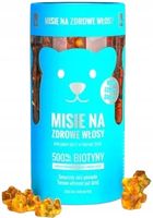 Misie na zdrowe włosy 300g Mocne gęste włosy Selen Tiamina Noble Health