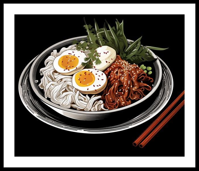 Plakat 60x50cm Ramen w Sztuce zdjęcie 3