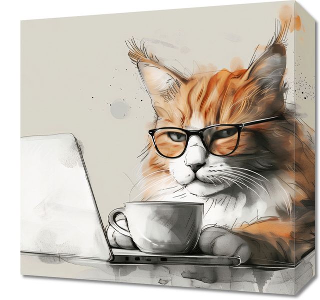 Obraz 40x40cm Nie przed Kawusią zdjęcie 1