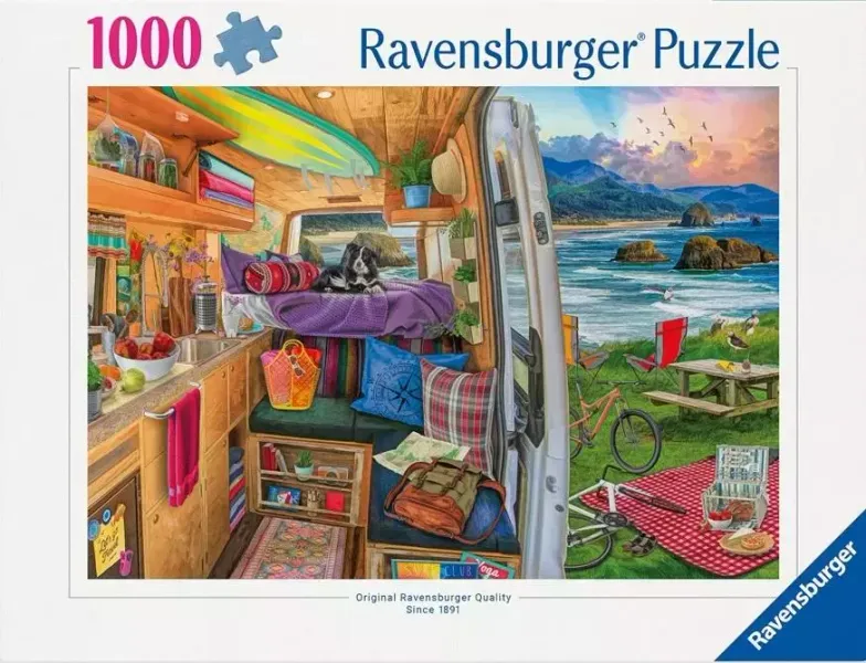 Puzzle 1000 Widok z kampera zdjęcie 1
