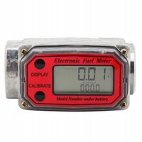 LICZNIK ELEKTRONICZNY PRZEPŁYWU OLEJU PALIWA SZEROKO STOSOWANY 10-200L 1"