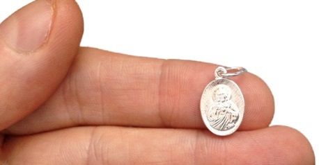 Łańcuszek Srebrny Medalik Komplet Srebrny (na PREZENT / KOMUNIA / Chrzest) na Arena.pl