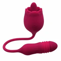 evolved wild rose red - wielofunkcyjny masażer z systemem podwojnej