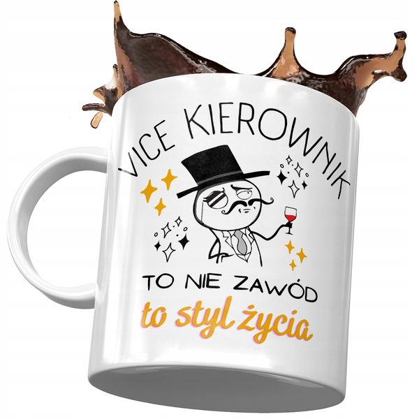 Dla Vice Kierownika Kubek Na Urodziny Na Prezent Z Nadrukiem Ze Zdjęciem zdjęcie 1