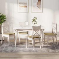 Poduszki na siedziska 4 pcs Szary zielony 40 x 40 x 3 cm