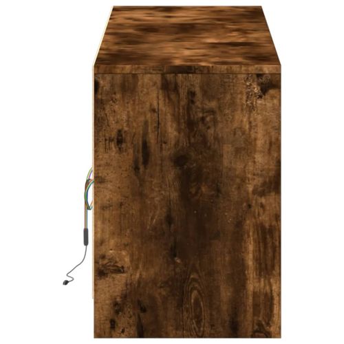 Szafka pod TV z LED, przydymiony dąb, 180x34x50 cm na Arena.pl