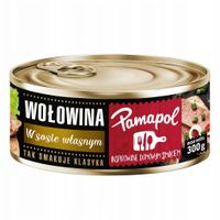 PAMAPOL WOŁOWINA W SOSIE WŁASNYM 300G KONSERWA