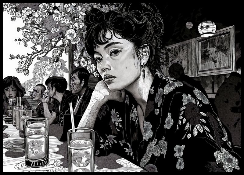 Plakat 84x59,5cm Czarne Kimono zdjęcie 2