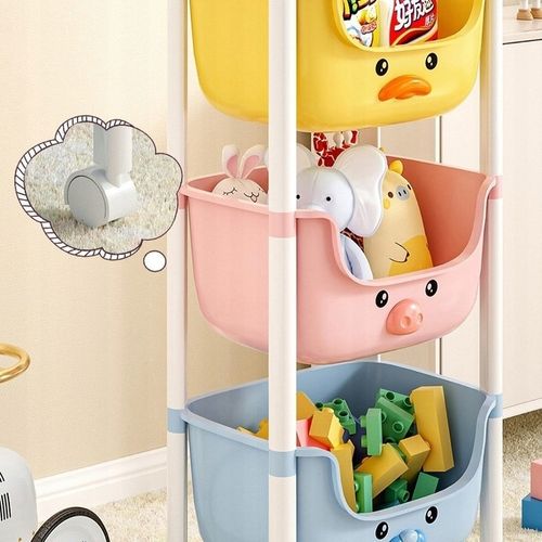 PLASTIKOWY POJEMNIK REGAŁ KOSZ NA ZABAWKI 3 SZUFLADY na Arena.pl