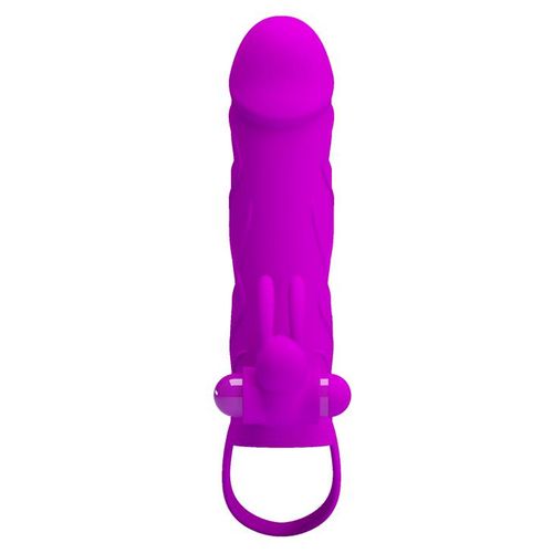 PRETTY LOVE - PENIS SLEEVE WITH BALL STRAP vibration PURPLE na Arena.pl
