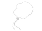 Naszyjnik z pereł perły w stylu retro, 120 cm