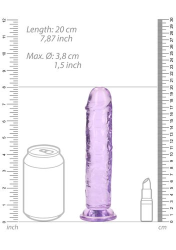 Straight Realistic Dildo With Suction Cup - 7'' / 18 na Arena.pl