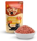 Zdrowa karma dla kota bez zbóż, cukru i GMO - Lucky Lou DRÓB Saszetka 125g