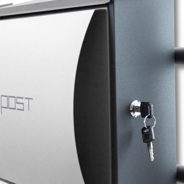 16398 Nowa Skrzynka wolnostojąca na stojaku z 2szt biała zdjęcie 5