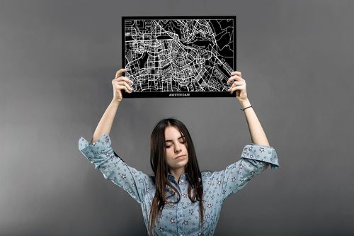 Deco Panel, Plan miasta Amsterdam 90x60 na Arena.pl