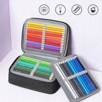 PIÓRNIK NA ETUI NA 72 KREDKI PĘDZLE ORGANIZER SZKOLNY 22× 16.5 × 6.5 cm