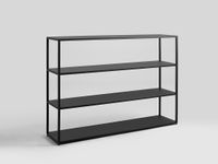 Regał HYLLER METAL 150x110 - czarny, do biura, meble skandynawskie