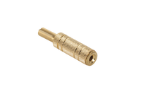 GNI0015S Gniazdo Jack 3.5mm st. kabel gold