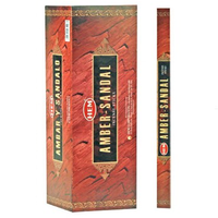 kadzidełka zapachowe hem amber sandal box 25 opakowań