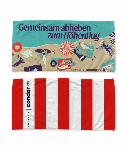 amorelie condor - ręcznik szybkoschnący z mikrofibry, szary na Arena.pl