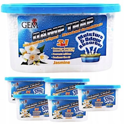 Pochłaniacz wilgoci Gem Trap Jasmine 400 ml x 6 na Arena.pl