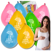 duże balony baby shower przyjęcie 8 szt 30 cm narodziny dziecka