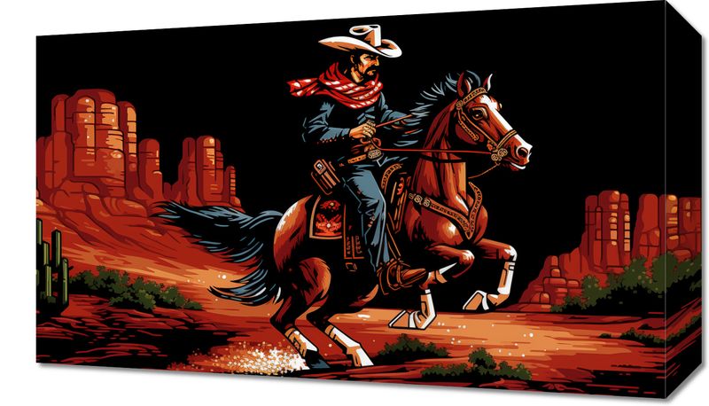 Obraz 50x30cm Galop przez Prerię zdjęcie 1