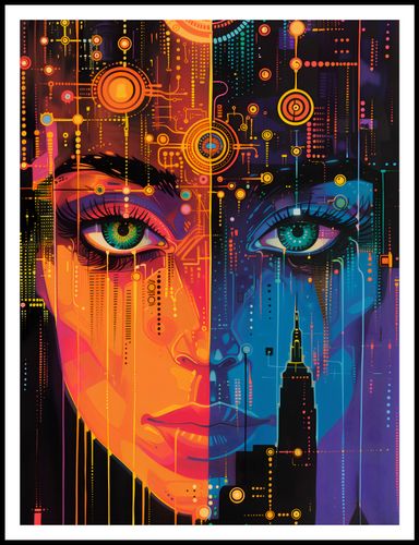 Plakat 75x100cm Cyfrowa Psyche na Arena.pl