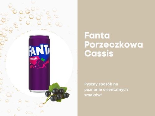 Fanta cassis napój gazowany o smaku porzeczkowym w puszce 330ml na Arena.pl