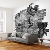 Fototapeta - Black-and-white New York collage 400x309