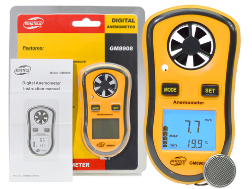 Anemometr - Miernik Wiatru Benetech GM8908 na Arena.pl