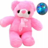 MIŚ ŚWIECĄCY PLUSZOWY LED MASKOTKA ŚWIECĄCA 30 CM
