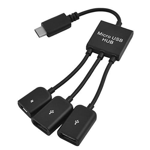 HUB 1x microUSB 2x USB tablet ANDROID OTG myszka zdjęcie 1