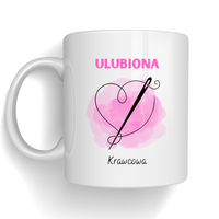 Kubek z nadrukiem Ulubiona Krawcowa