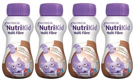 Nutrikid multi fibre czekoladowy ZESTAW 4x 200 ml zdjęcie 2