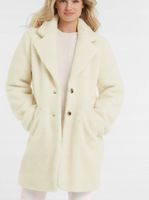 VILA KURTKA BIAŁY TEDDY COAT R42