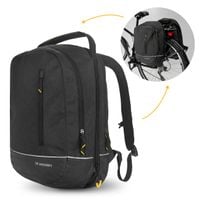torba rowerowa podwójna plecak 2w1 30l czarna