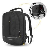 torba rowerowa podwójna plecak 2w1 30l czarna