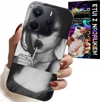 ETUI DO XIAOMI NOTE 14 4G - MONA LISA Z LIZAKIEM MODNE WZORY CASE