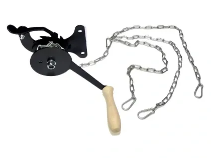 KOŁOWROTEK DO GRILLA RUSZT FI-60cm ŁAŃCUCH KOMPLET na Arena.pl