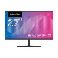 Monitor LED bezramkowy Kruger&Matz 27" FullHD 100Hz IPS HDMI głośniki