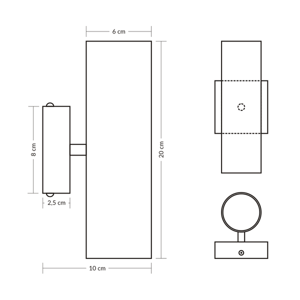 NOWOCZESNE LAMPY KINKIET 08/1B zdjęcie 6