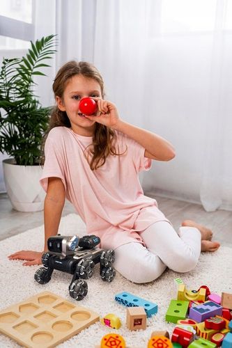 Zdalnie Sterowany Pies Robot 8 Kół Gesty Muzyka Para Wodna Obrót 360 LED na Arena.pl