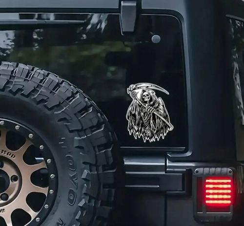 Naklejka Wlepa Reaper Czacha Symbol Kostucha Śmierć Żniwiarz Game Over End na Arena.pl