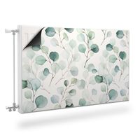 MAGNETYCZNA Maskownica Na Grzejnik Akwarelowe Liście 90cm x 60cm