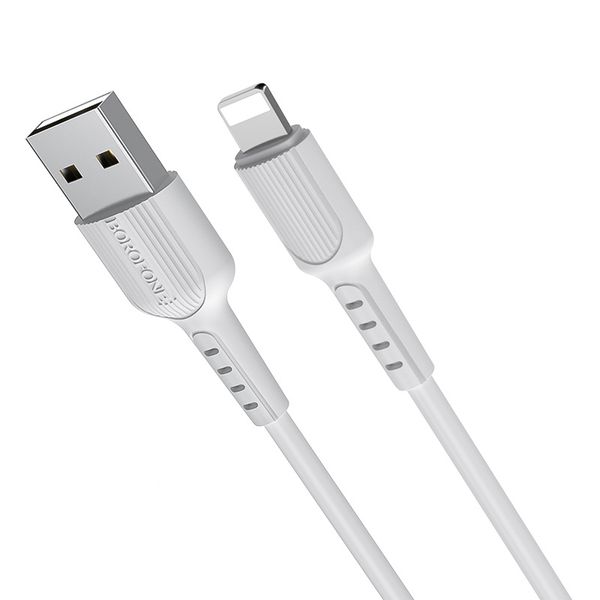 Borofone Kabel BX16 Easy - USB na Lightning - 2A 1 metr biały zdjęcie 1