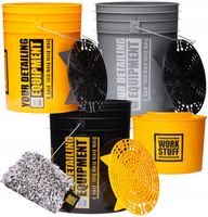 WORK STUFF Wash Rinse Wheels Wiadra Separatory Zestaw Do Mycia Rękawica