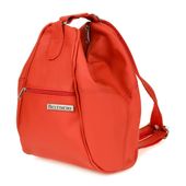 Czerwony Plecak Damski Skórzany Torebka 2W1 Beltimore 019